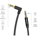 Vention 3.5mm jack/M  -> 90° M,  (audio) ,1m, kábel