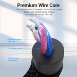 Vention 3.5mm jack/M -> 3.5mm jack/M, 1,5m, (TRRS,aux), kábel