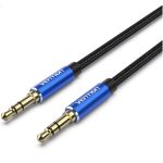 Vention 3.5mm jack/M ->  3.5mm jack/M,  (audio,szövet), 5m, kábel