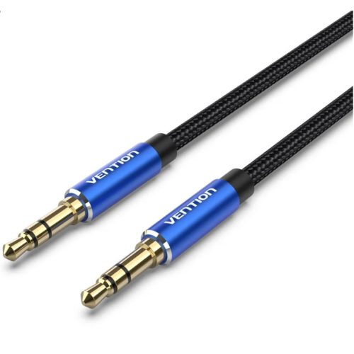 Vention 3.5mm jack/M ->  3.5mm jack/M,  (audio,szövet), 5m, kábel