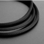 Vention 3.5mm jack/M -> 2*3.5mm jack/F,  (szövet, stereo splitter, fekete), 0,3m, kábel