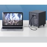 Vention 3.5mm jack/M -> 2*RCA/M,  (audio, aranyozott, fémház), 2m, kábel