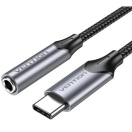   Vention USB-C/M -> 3.5mm/F , (fülhallgató, alu,szürke), 0,1m, kábel