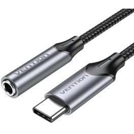   Vention USB-C/M -> 3.5mm/F , (fülhallgató, alu,szürke), 1m, kábel