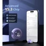 Choetech BH-T22  GlitzDonut TWS (Világító,nyakkábeles,lila), Fülhallgató