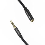 Vention 3.5mm jack/M -> 3.5mm/F, 0,5m, (hosszabbító,audio,fekete), kábel