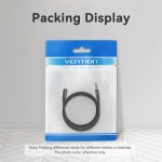 Vention 3.5mm jack/M -> 3.5mm/F, 1,5m, (hosszabbító,audio,fekete), kábel