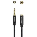 Vention 3.5mm jack/M -> 3.5mm/F , (hosszabbító,audio,fekete), 8m, kábel