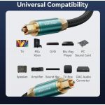 Vention Toslink optikai,  (audio,réz, szövet, zöld), 1,5m, kábel
