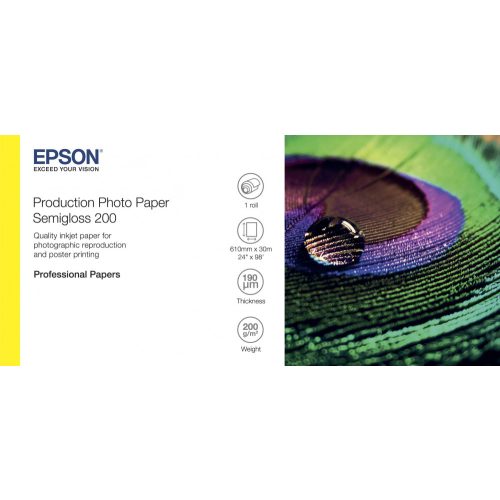 Epson félfényes fotópapír 24"x30m 200g