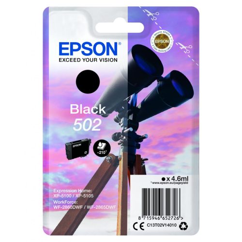 Epson T02V1 Tintapatron Black 4,6ml No.502