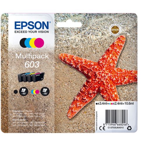 Epson T03U6 Tintapatron Multipack 10,6ml No.603