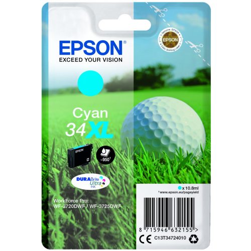 Epson T3472 Tintapatron Cyan 10,8ml No.34XL