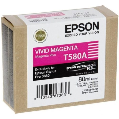 Epson T580A Tintapatron Vivid Magenta 80ml