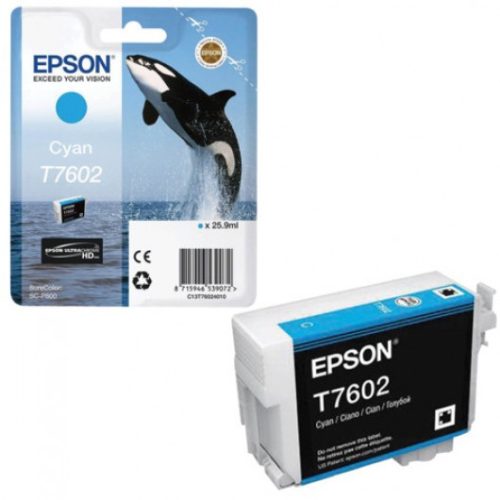 Epson T7602 Tintapatron Cyan 25,9ml