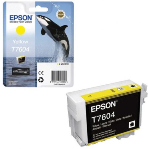 Epson T7604 Tintapatron Yellow 25,9ml