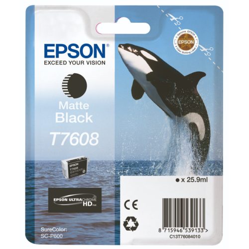 Epson T7608 Patron Matt Bk 26ml /o/