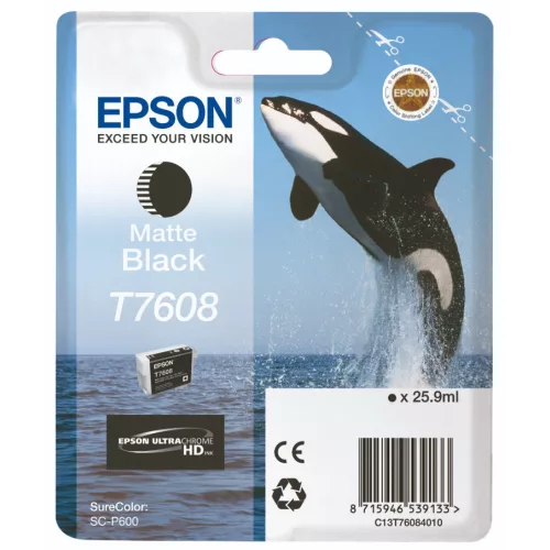 Epson T7608 Patron Matt Bk 26ml /o/