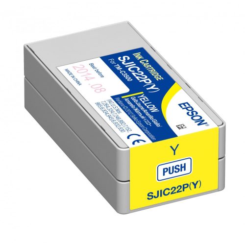 Epson SJIC22P(Y) C3500 Tintapatron Yellow 32,5ml