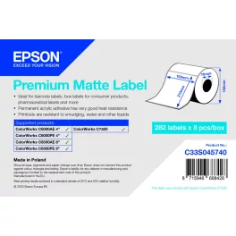 Epson Premium Matte címke 105mm*210mm, 282 címke/tekercs