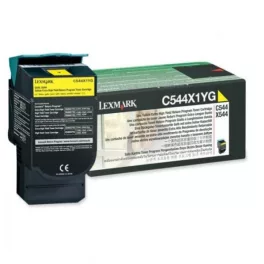  Lexmark C544/X544 Extra High Return Toner Yellow 4K (Eredeti) C544X1YG