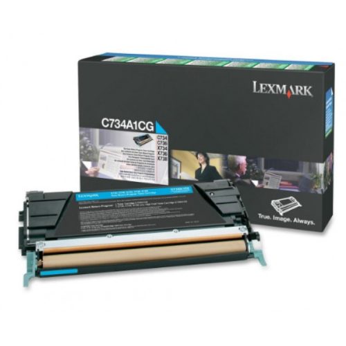 Lexmark C734/X734 Return Toner Cyan 6K (Eredeti) C734A1CG