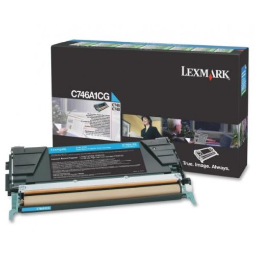 Lexmark C746/C748 Return Toner Cyan 7K (Eredeti) C746A1CG