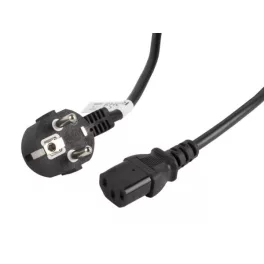   Lanberg CA-C13C-11CC-0030-BK IEC320 C13 10A fekete tápkábel 3m