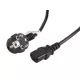 Lanberg CA-C13C-11CC-0030-BK IEC320 C13 10A fekete tápkábel 3m