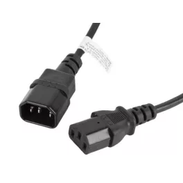   Lanberg CA-C13E-10CC-0018-BK IEC 320 C13 - C14 2,5A fekete tápkábel 1,8m