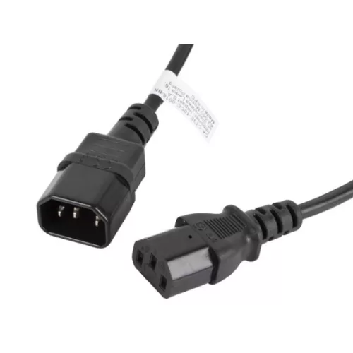 Lanberg CA-C13E-10CC-0018-BK IEC 320 C13 - C14 2,5A fekete tápkábel 1,8m