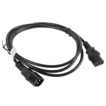 Lanberg CA-C13E-10CC-0018-BK IEC 320 C13 - C14 2,5A fekete tápkábel 1,8m