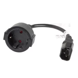Lanberg C14 apa - SCHUKO anya átalakító 20cm