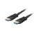 Lanberg CA-HDMI-30FB-0300-BK HDMI 2.1 apa-apa fekete aktív optikai AOC kábel 30m