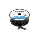 Lanberg CA-HDMI-30FB-0300-BK HDMI 2.1 apa-apa fekete aktív optikai AOC kábel 30m
