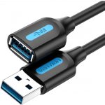 Vention USB-A 3.0/M -> USB-A 3.0/F,  (hosszabbító,PVC), 1m, kábel