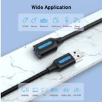Vention USB-A 3.0/M -> USB-A 3.0/F,  (hosszabbító,PVC), 2m, kábel