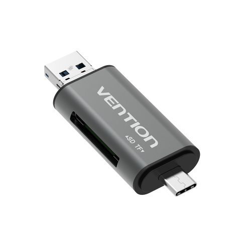 Vention USB 2.0, (multifunkciós, szürke), kártyaolvasó