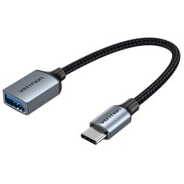   Vention USB-C 3.0/M ->  USB-A/F,0,15m, (OTG,szürke, alu), kábel
