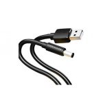 KÁBEL USB-A -> DC 5.5mm, 1m, (fekete), Vention