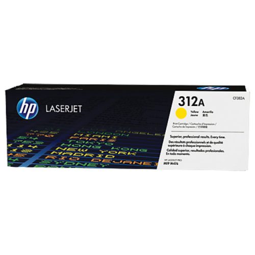 HP CF382A Toner Yellow 2.700 oldal kapacitás No.312A