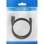 Vention USB-C -> Displayport, 1,5m, (fekete), kábel