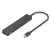 Vention USB-C -> USB-A 3.2*4 , 0,15m (táppal, 4-Portos, fekete), hub