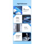 Vention USB 2.0 (táppal, 4-Portos, fekete), 1m, Hub