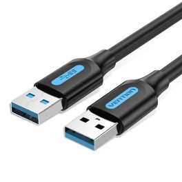 Vention USB-A 3.0/M, 1m, (fekete, PVC), kábel