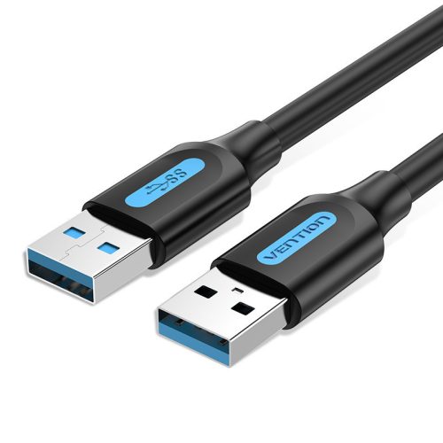 Vention USB-C 3.0/M, 1m, (fekete, PVC), kábel