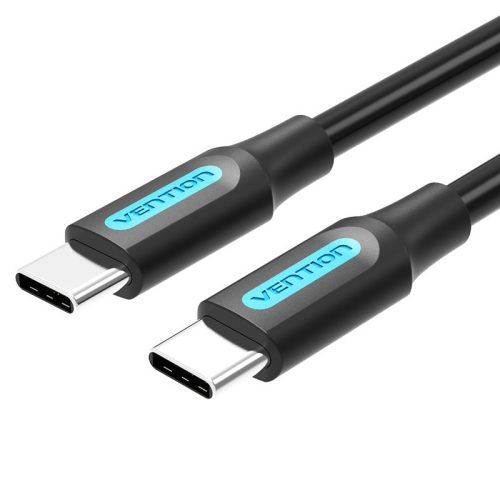 Vention USB-C 2.0/M , 1m, (fekete, PVC),  kábel