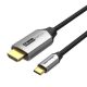 Vention USB-C/M ->HDMI/M (4K, alu), 2m, kábel