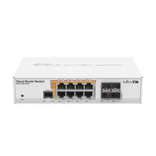 MikroTik CRS112-8P-4S-IN 8xGbE PoE LAN 4xSFP port Cloud Router Switch