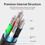 Vention USB-A 2.0/M -> USB-C/M, 2m,(3A,fekete), kábel